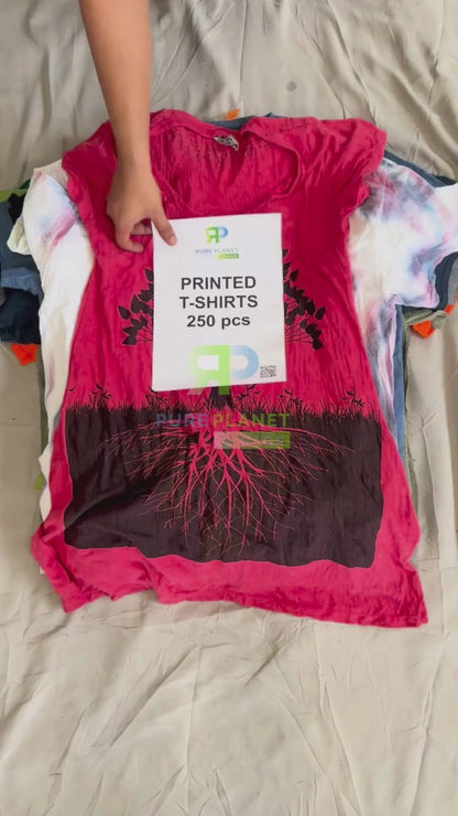 USA Printed T-shirts Mix 45kg Bale